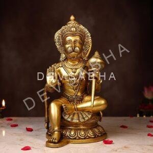 Brass Hanuman Idol Height 14 Inch