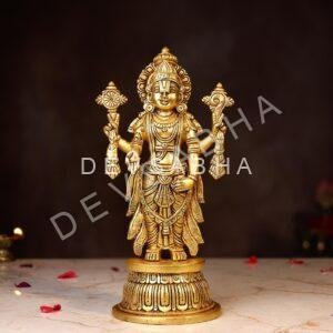 Brass Lord Tirupati Balaji Idol  Height 12 Inch