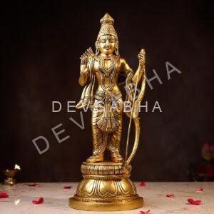 Brass Lord Rama Murti Height 16 Inch