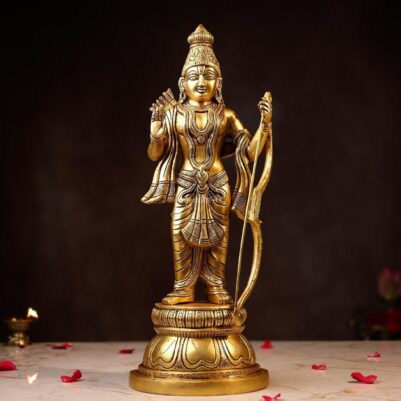 Brass Lord Rama Murti Height 16 Inch