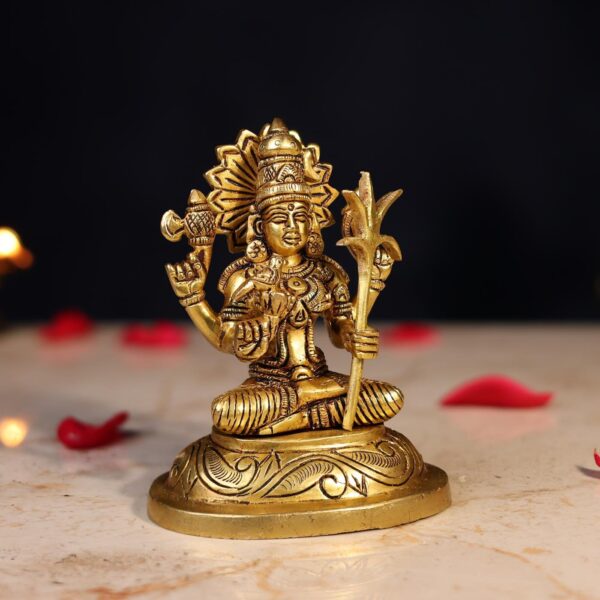 Brass Kamakshi Amma Idol Height 5 Inch
