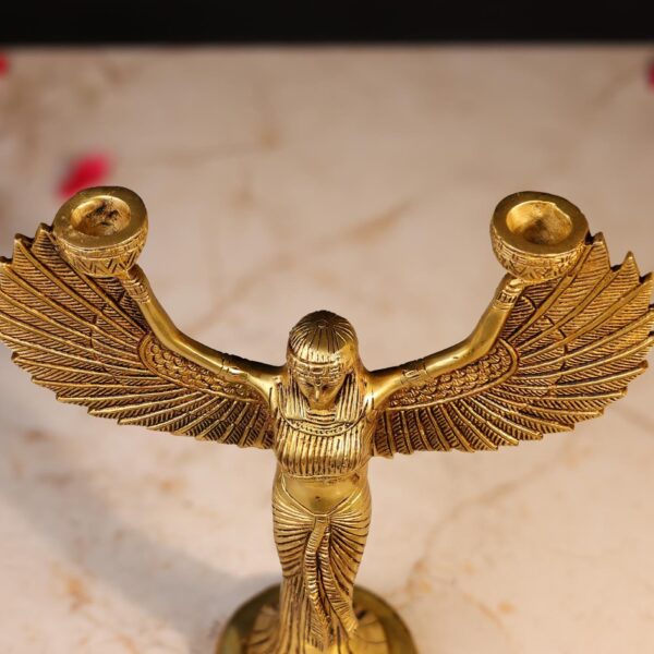 Brass Egyptian Decorative Lady Lamp Height 12 Inch