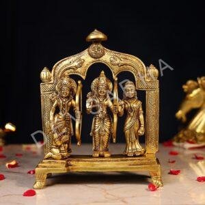 Brass Lord Ram Darbar Idol Height 10 Inch