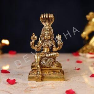 Brass Goddess Mariamman Idol – 6.5 Inch