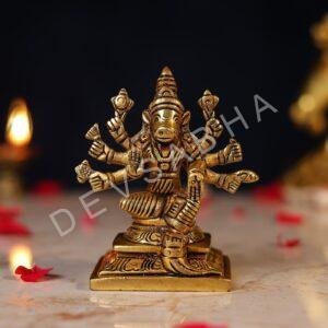 Brass Small Size Varahi Devi Idol Height 4 Inch