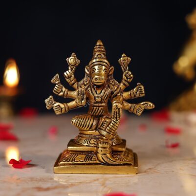 Brass Small Size Varahi Devi Idol Height 4 Inch