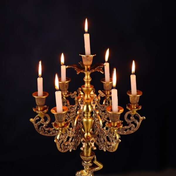 Brass Candle Holder Lamp Height 24.4 Inch