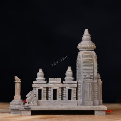 Green Stone Jagannath Temple – 7 Inch Handcrafted Puri style Idol