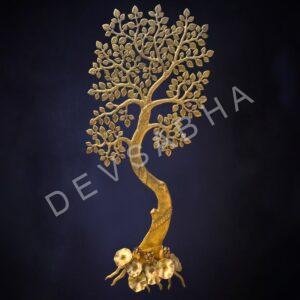 Large Brass Wall Hanging Tree – 75 Inches