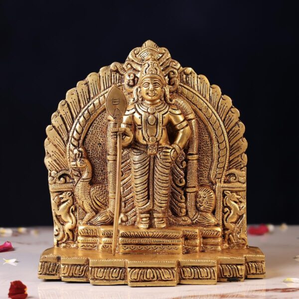 Brass Standing Murugan Idol – 9 Inches
