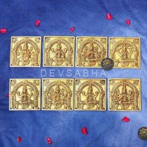 Wall Hanging Brass Ashta Laxmi Idol – 6.3 Inches