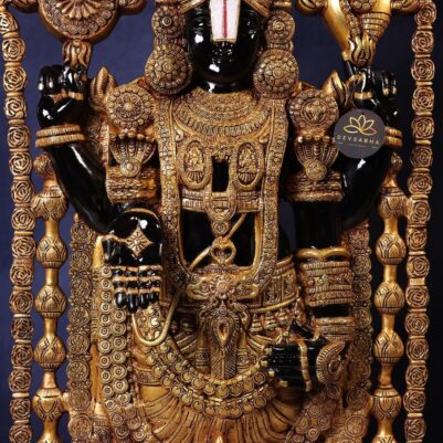 Large Black Colour Brass Tirupati Balaji Idol – 58 Inches