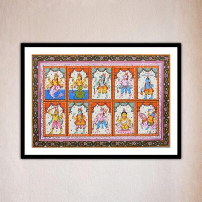 Dashavatara Pattachitra Painting – Handcrafted Odisha Traditional Art