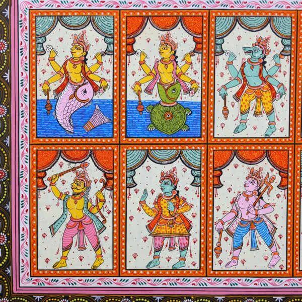 Dashavatara Pattachitra Painting – Handcrafted Odisha Traditional Art