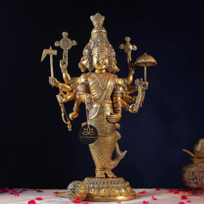 Brass Vishnu Dashavatar Idol – 25 Inches