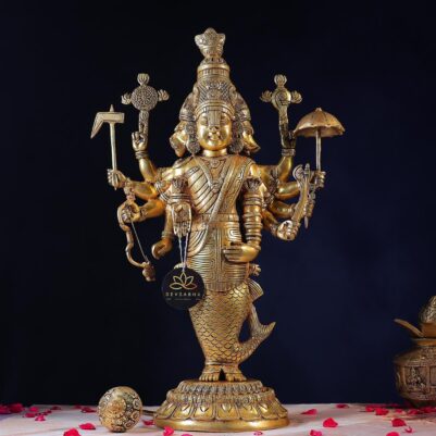 Brass Vishnu Dashavatar Idol – 25 Inches