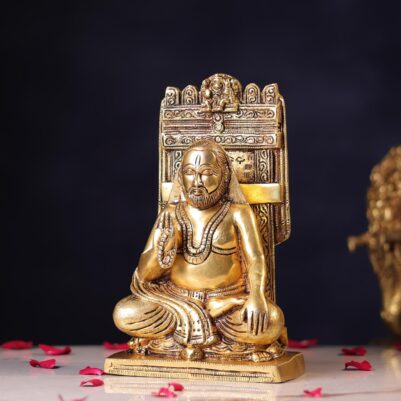 Brass Raghavendra Swamy Idol – 10.5 Inches