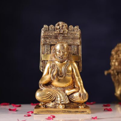 Brass Raghavendra Swamy Idol – 10.5 Inches