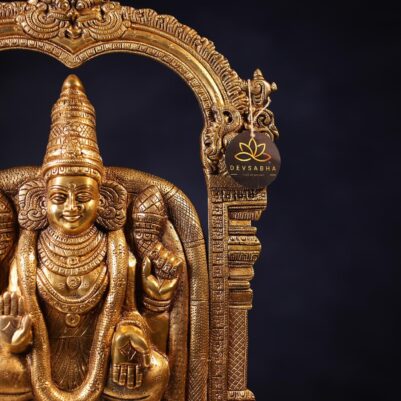 Wall Hanging Brass Large Size Padmavati Idol – 25 Inches