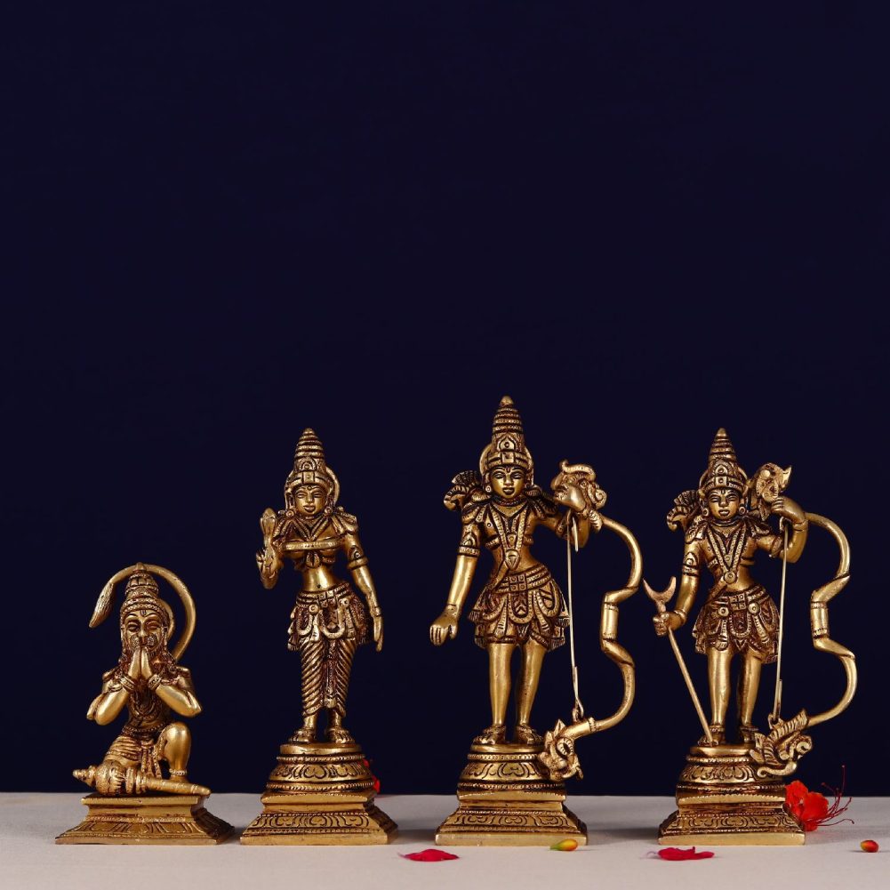 brass ram darbar idol set