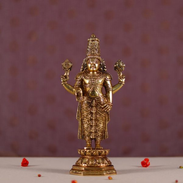 brass lord tirupati balaji venkateshwar idol 11.5