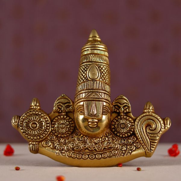 wall hanging brass tirupati balaji venkateshwar height 8 inch