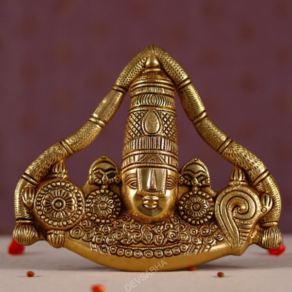 Brass tirupati balaji venkateshwar height 8.5 inch