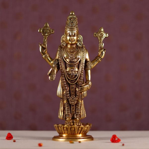 buy this Brass Tirupati balaji idol height 2.5 inch - devsabha