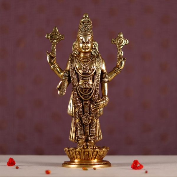 wall hanging brass tirupati balaji venkateshwar height 13.5 inch