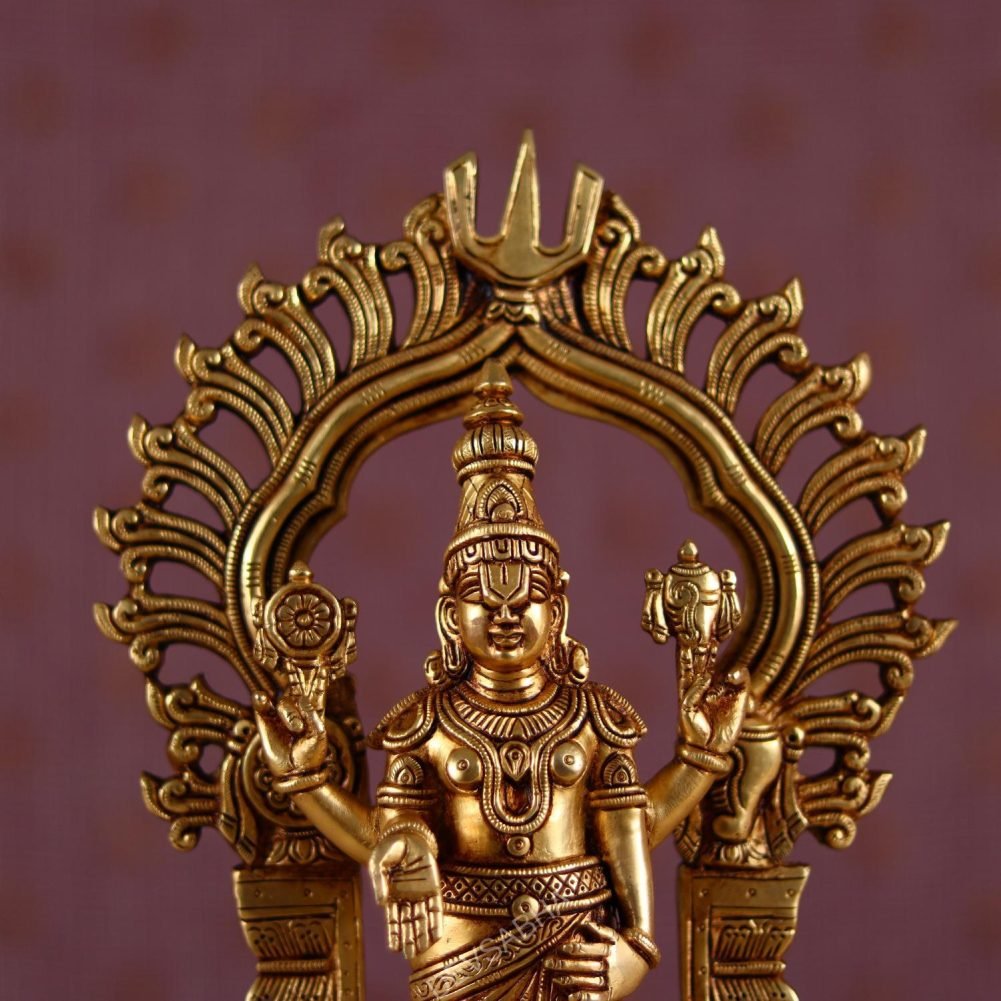 brass tirupati balaji venkateshwar idol on tortoise 17