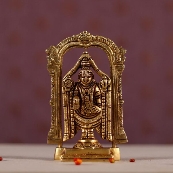 wall hanging brass tirupati balaji venkateshwar height 6.5 inch