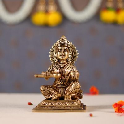 brass arnapurna mata idol