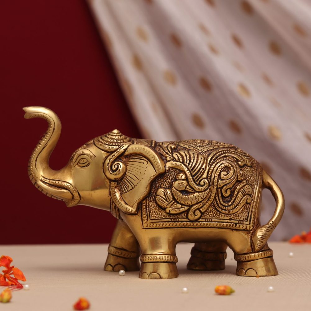 brass elephant