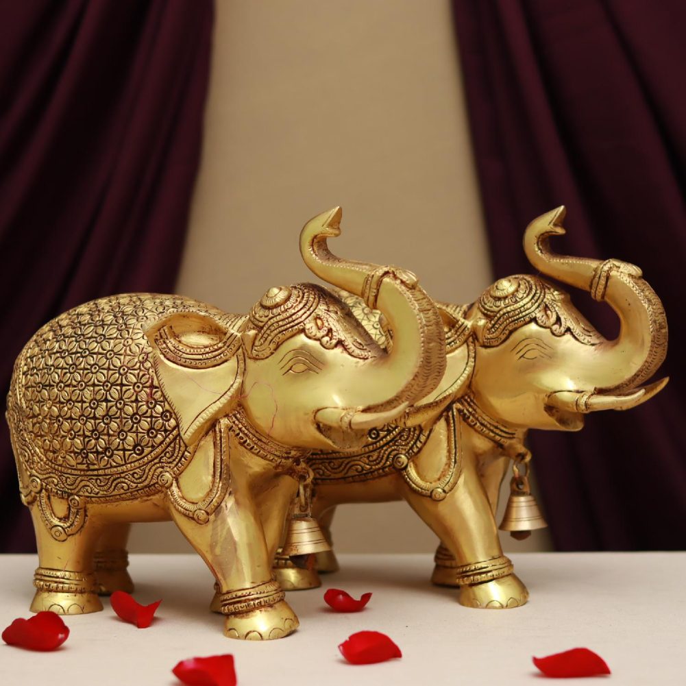 brass hathi joda