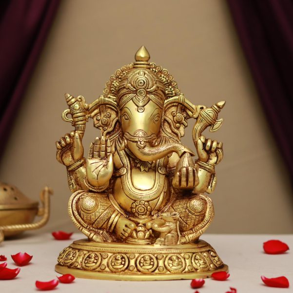 brass ganesh idol