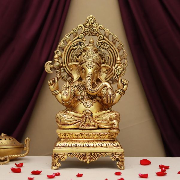 brass ganesh idol