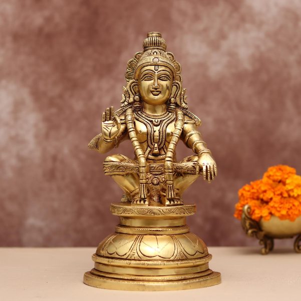 brass ayyappa idol