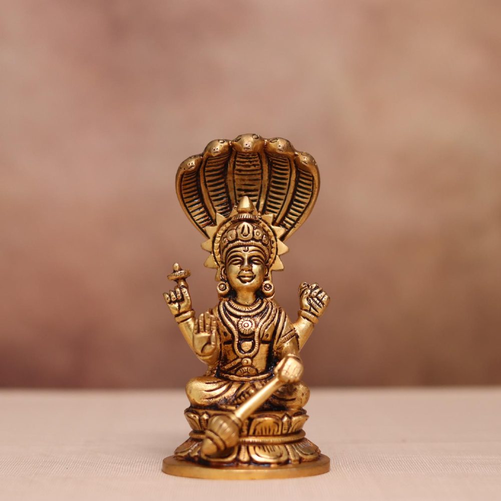 brass vishnu idol