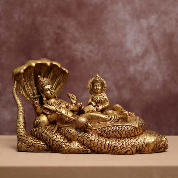 Brass Big Superfine Lakshmi Statue-11 -  - Brass