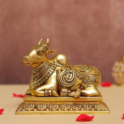 brass nandi maharaj idol