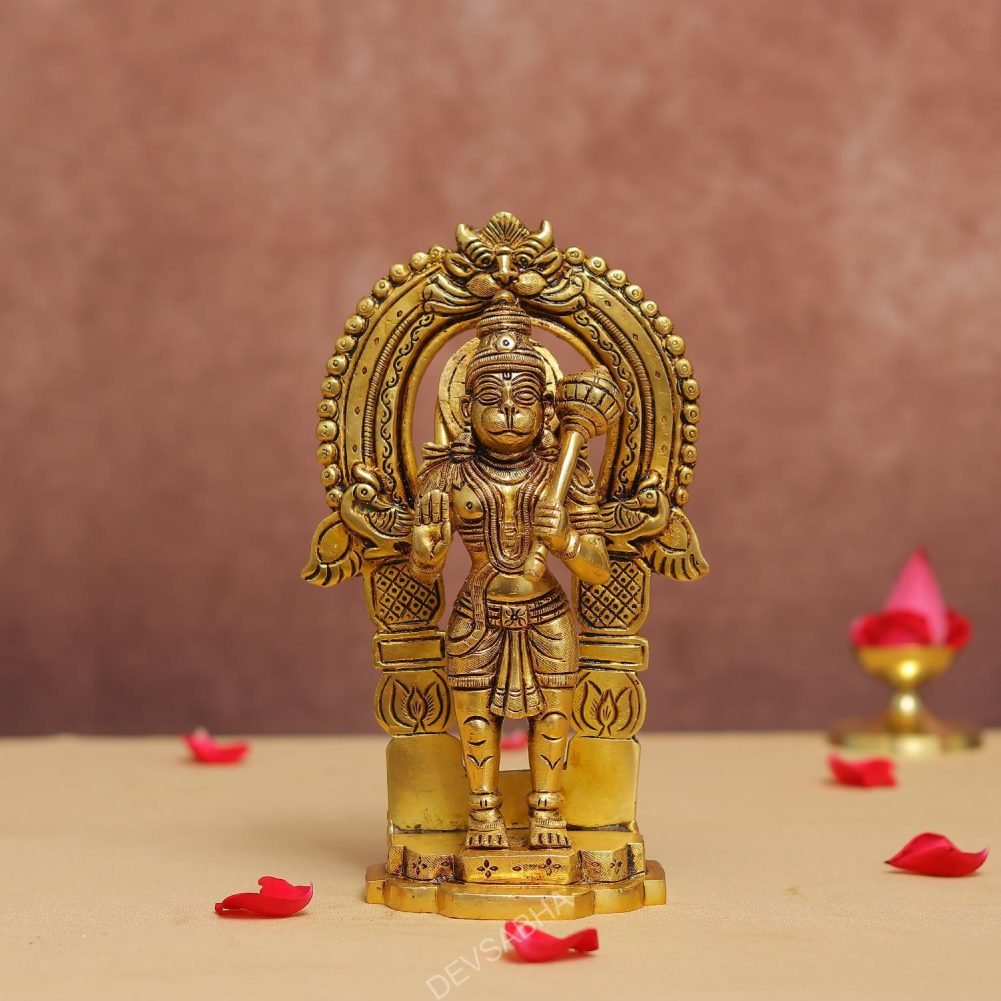 brass hanuman idol