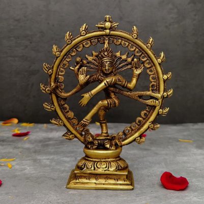 brass natraj idol height 6.5 inch