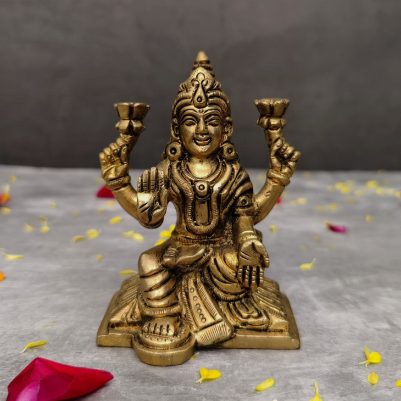 BRASS LAXMI MATA IDOL HEIGHT 4 INCH