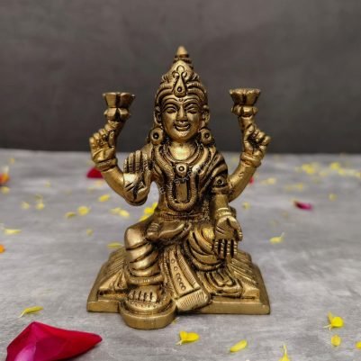 BRASS LAXMI MATA IDOL HEIGHT 4 INCH