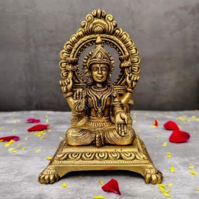 brass laxmi idol height 7.3 inch
