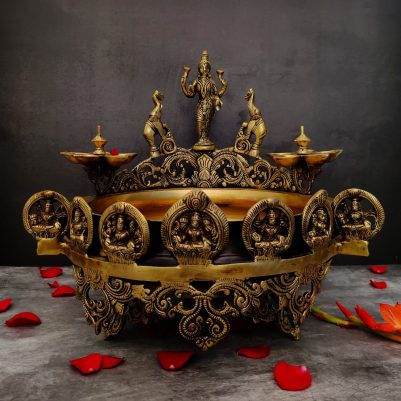 brass asth lakshmi uri height 16 inch