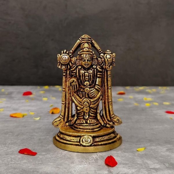 Tirupati Balaji Brass Idol height 4 inch