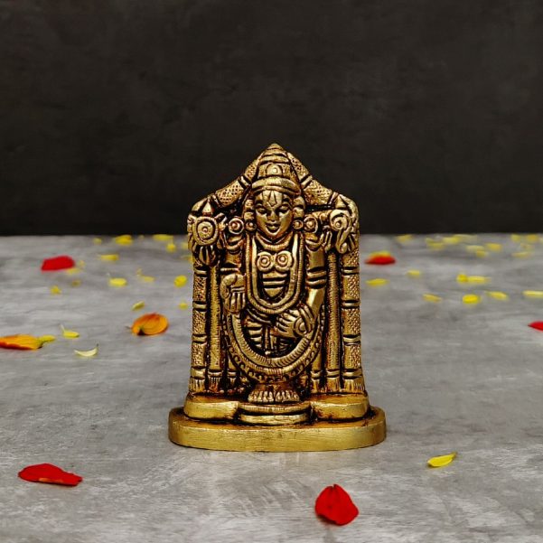 brass lord tirupati balaji height 3 inch