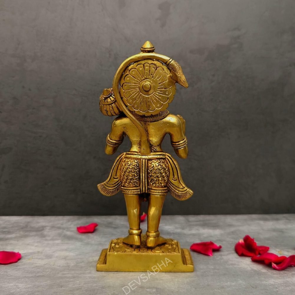 large size brass hanuman idol 8 inch