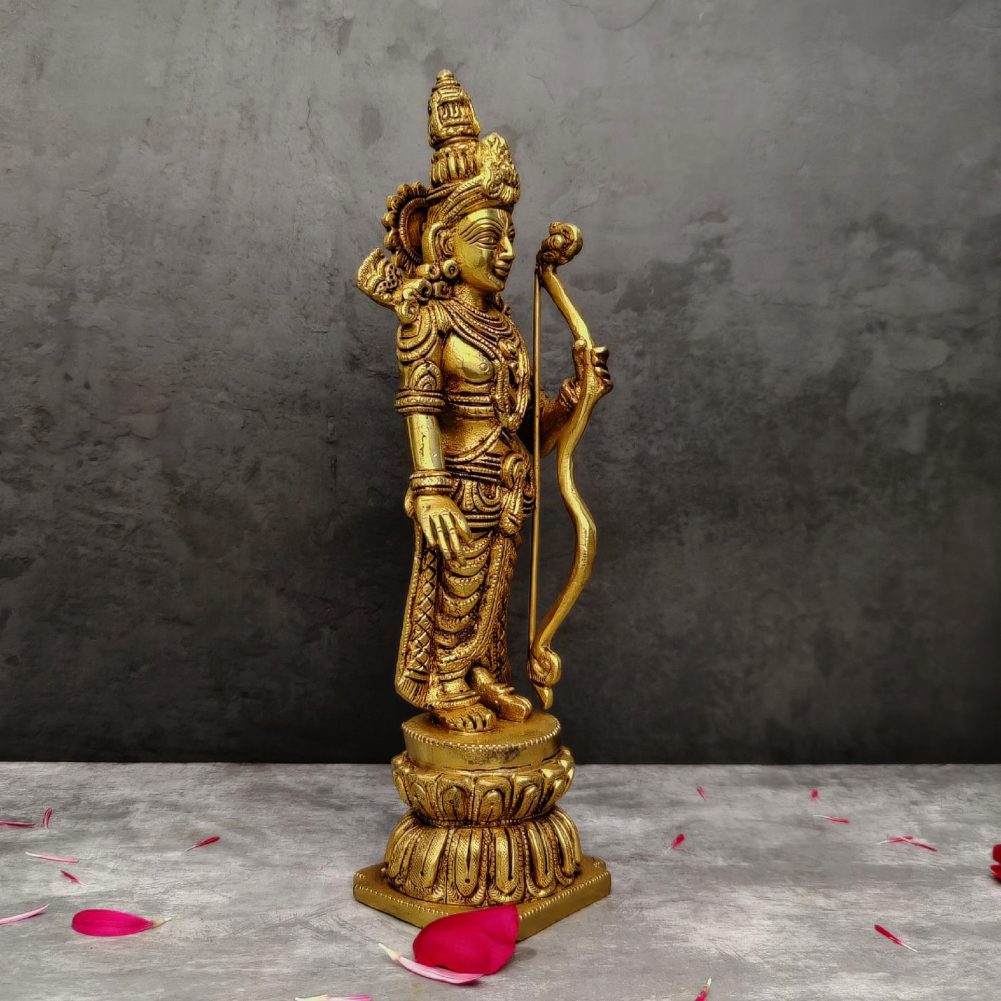 brass ram darbar murti height 12 inch